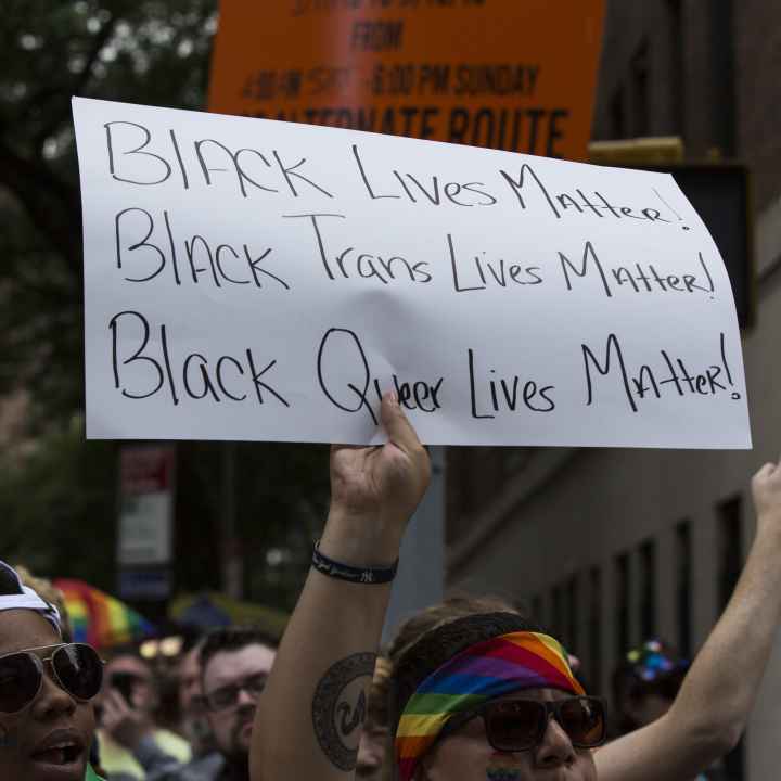 Black Trans Lives Matter Protest Sign