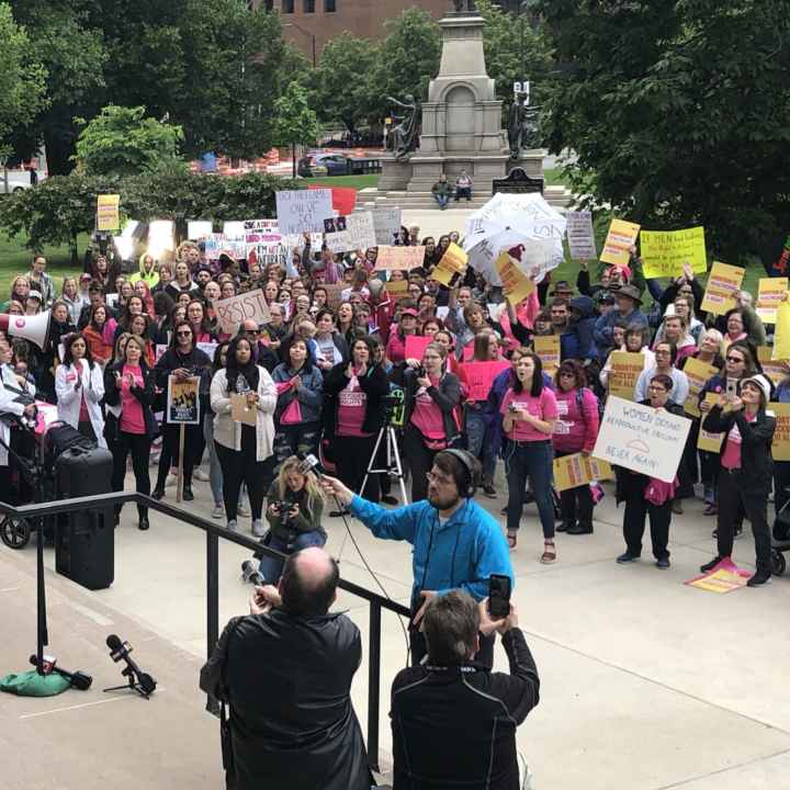 aclu indiana executive director jane henegar abortion rights protest